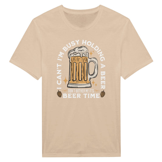 Busy Holding a Beer - Miesten T - paita - Mun Paita