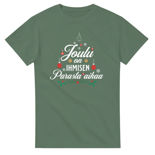 Joulu On Ihmisen Parasta Aikaa - 3XL - 5XL T - paita - Mun Paita