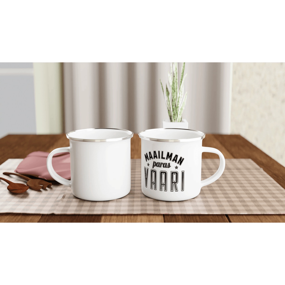 Maailman Paras Vaari - Emalimuki 3,5dl - Mun Paita