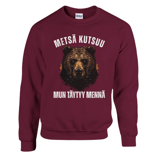 Metsä Kutsuu, Mun Täytyy Mennä - Karhu - Collegepaita - Mun Paita
