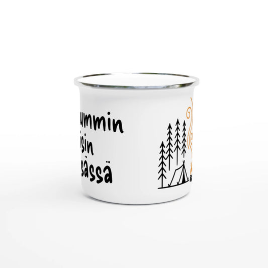 Mieluummin Olisin Metsässä - Emalimuki 3,5dl - Mun Paita