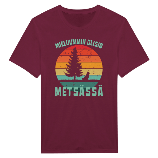 Mieluummin Olisin Metsässä Koiralla - Miesten T - paita - Mun Paita