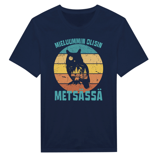 Mieluummin Olisin Metsässä v.8 - Miesten T - paita - Mun Paita