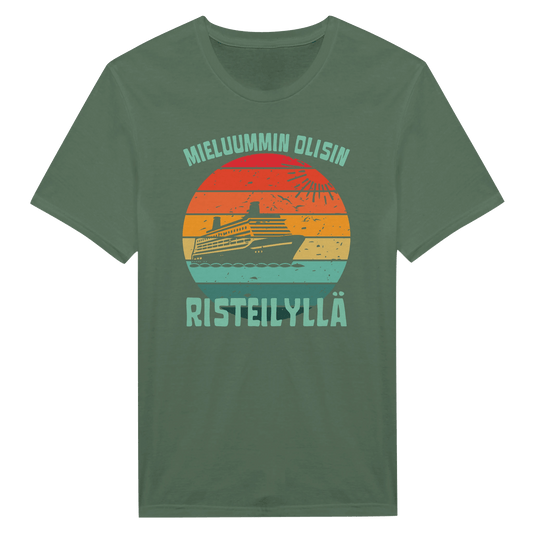 Mieluummin Olisin Risteilyllä - Miesten T - paita - Mun Paita