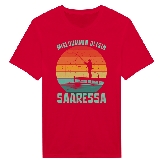 Mieluummin Olisin Saaressa v.2 - Miesten T - paita - Mun Paita