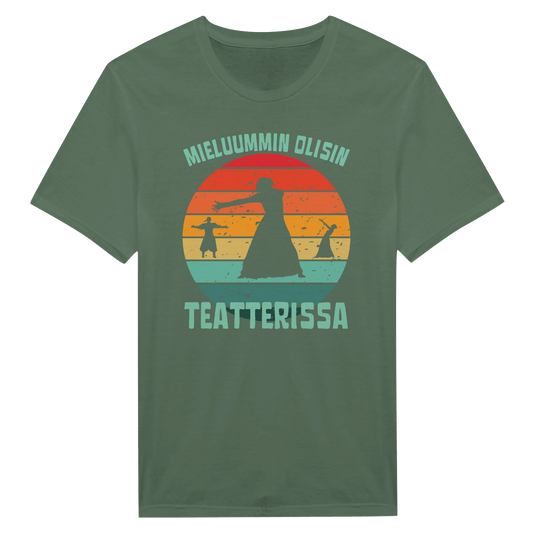Mieluummin Olisin Teatterissa v.2 - Miesten T - paita - Mun Paita