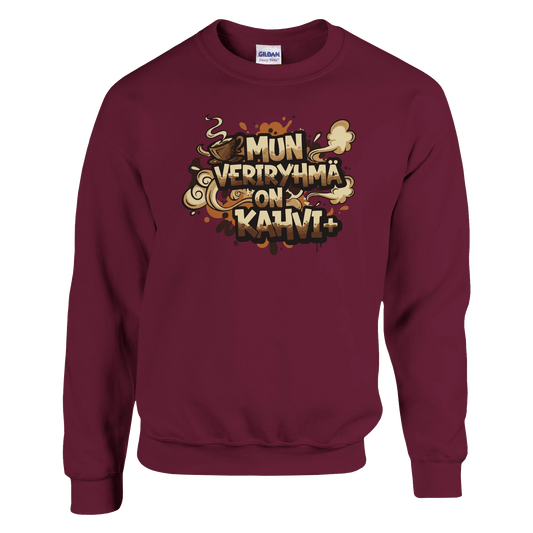 Mun Veriryhmä On Kahvi - Collegepaita - Mun Paita