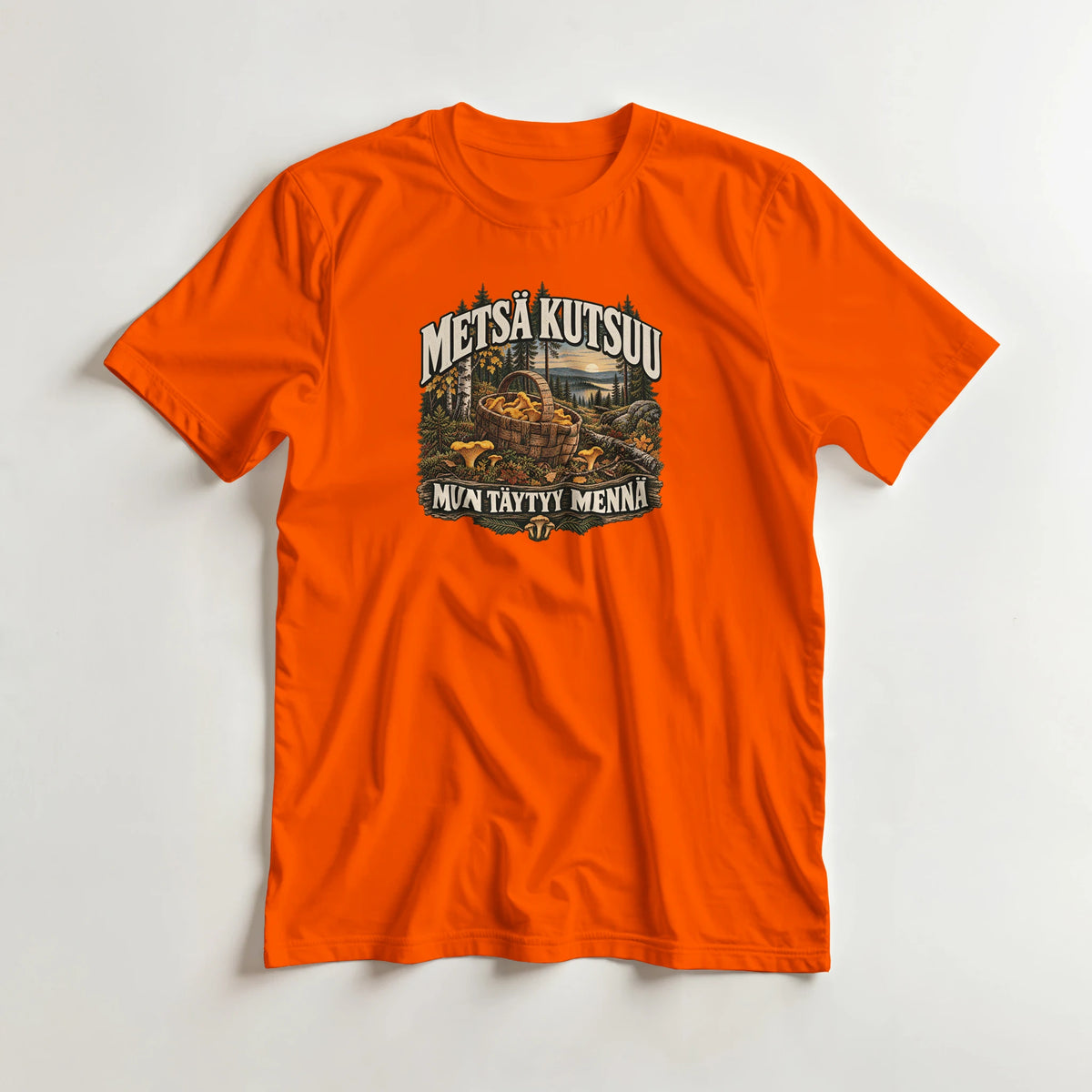 Metsä Kutsuu - Syksy ja Sienet - 3XL - 5XL T-paita – tuotekuva