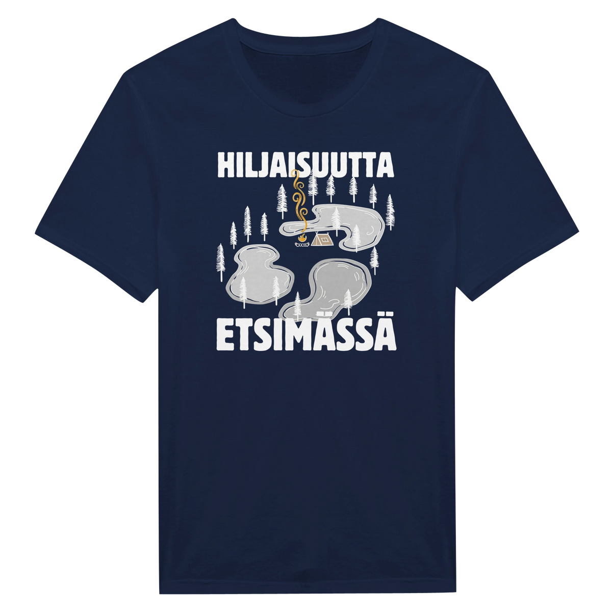 Hiljaisuutta etsimässä - Miesten T-paita – tuotekuva