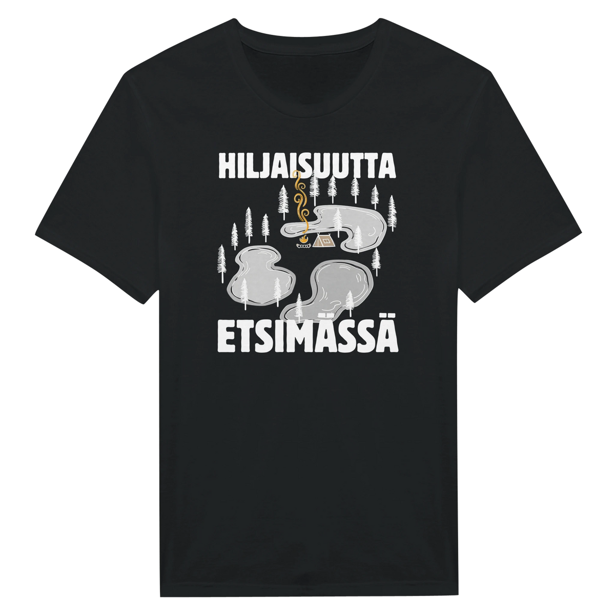 Hiljaisuutta etsimässä - Miesten T-paita – tuotekuva
