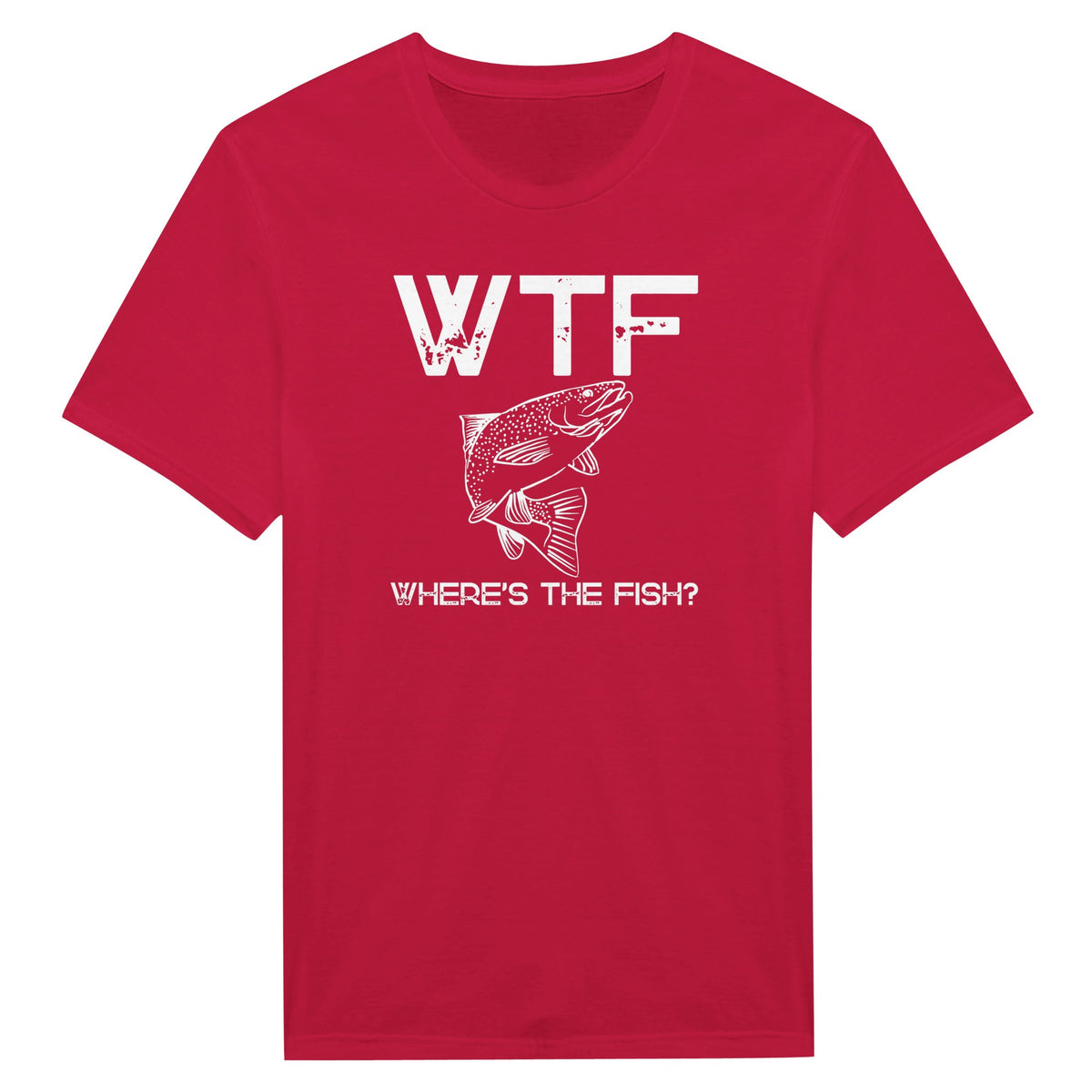 WTF - Where's The Fish? - Miesten T-paita – tuotekuva