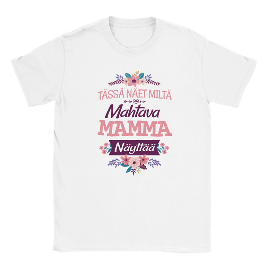 Mahtava Mamma - Unisex T-paita – tuotekuva