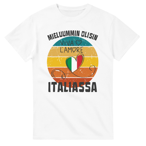Mieluummin Olisin Italiassa - 3XL - 5XL T-paita – tuotekuva