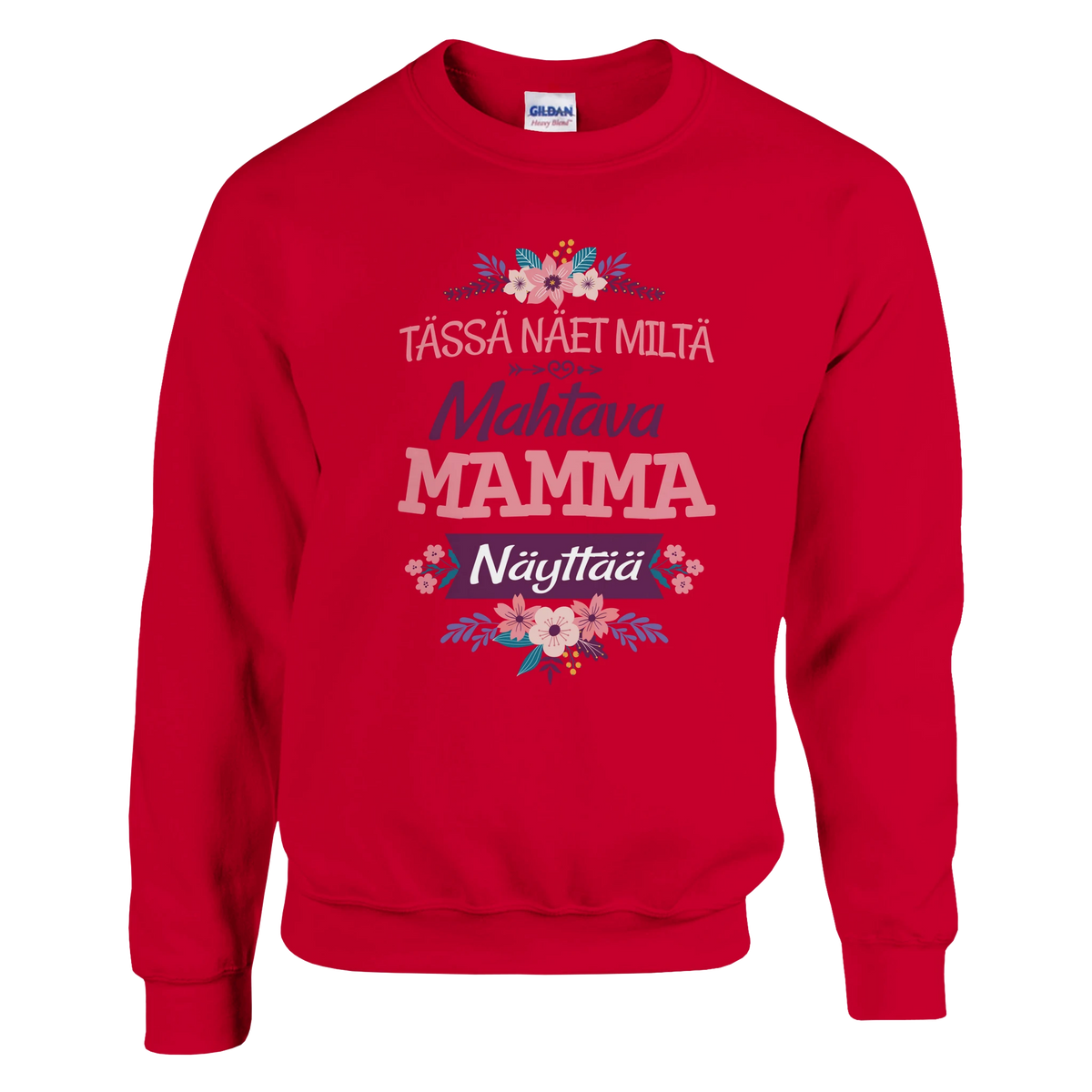 Mahtava Mamma - Collegepaita – tuotekuva