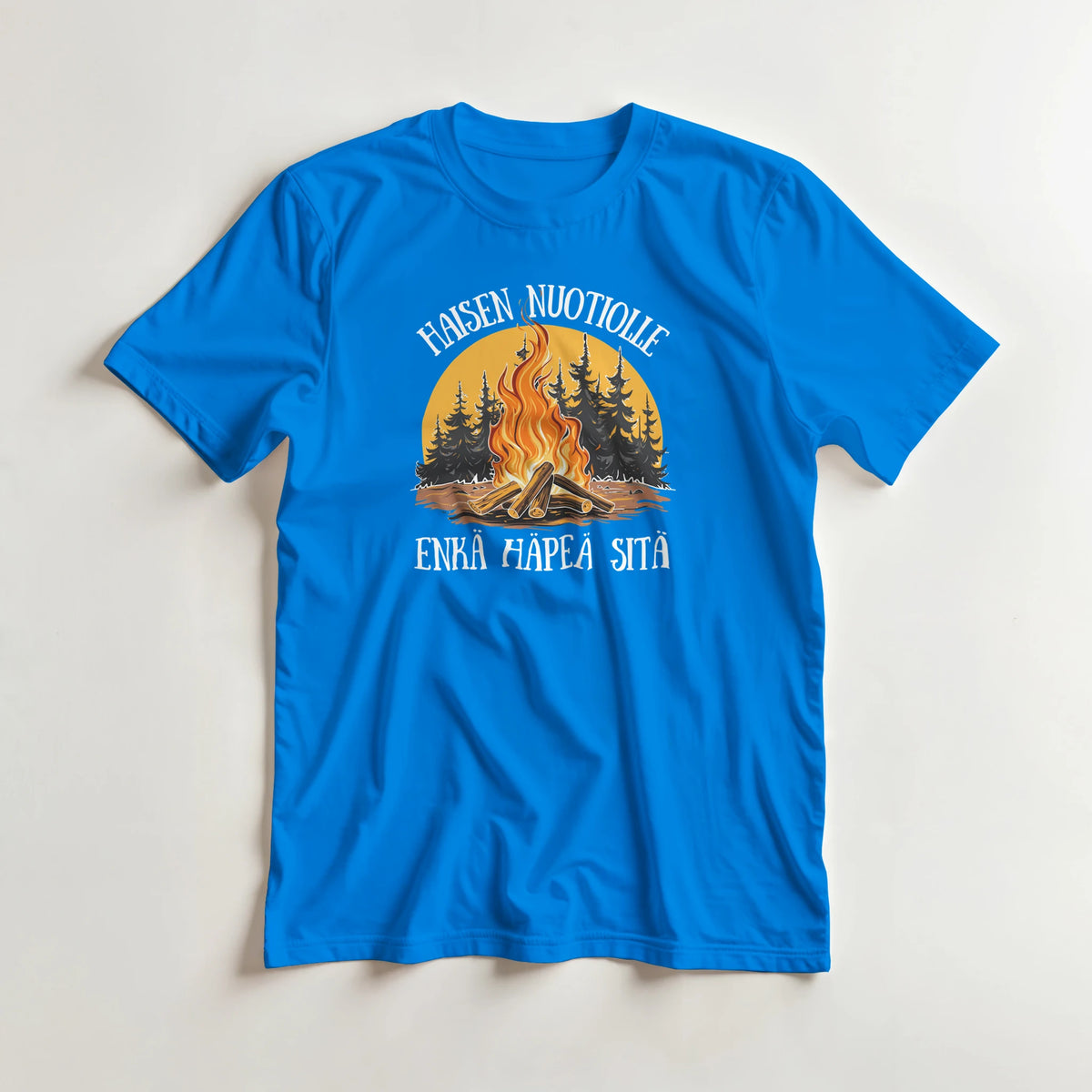 Haisen nuotiolle enkä häpeä sitä - 3XL - 5XL T-paita – tuotekuva
