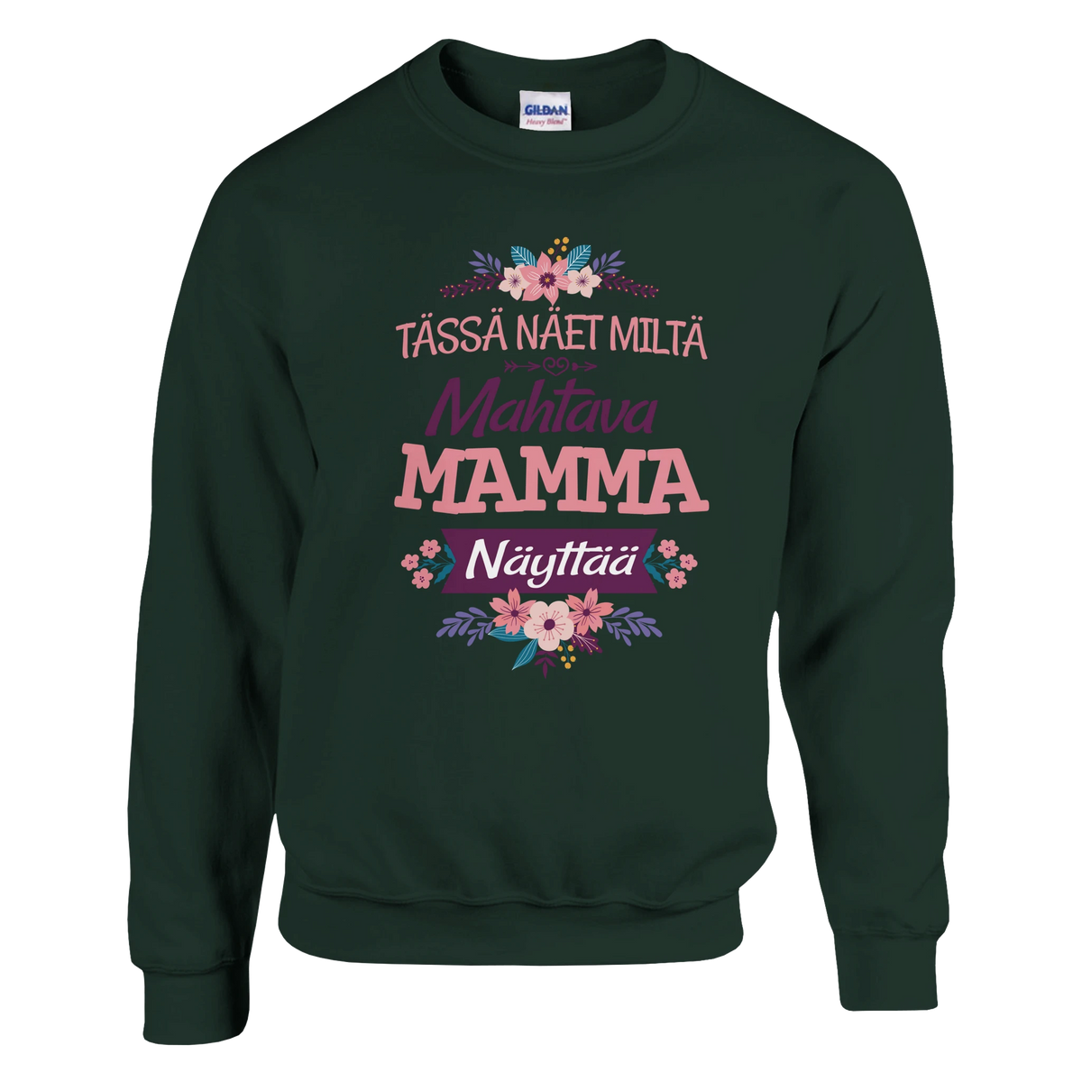 Mahtava Mamma - Collegepaita – tuotekuva