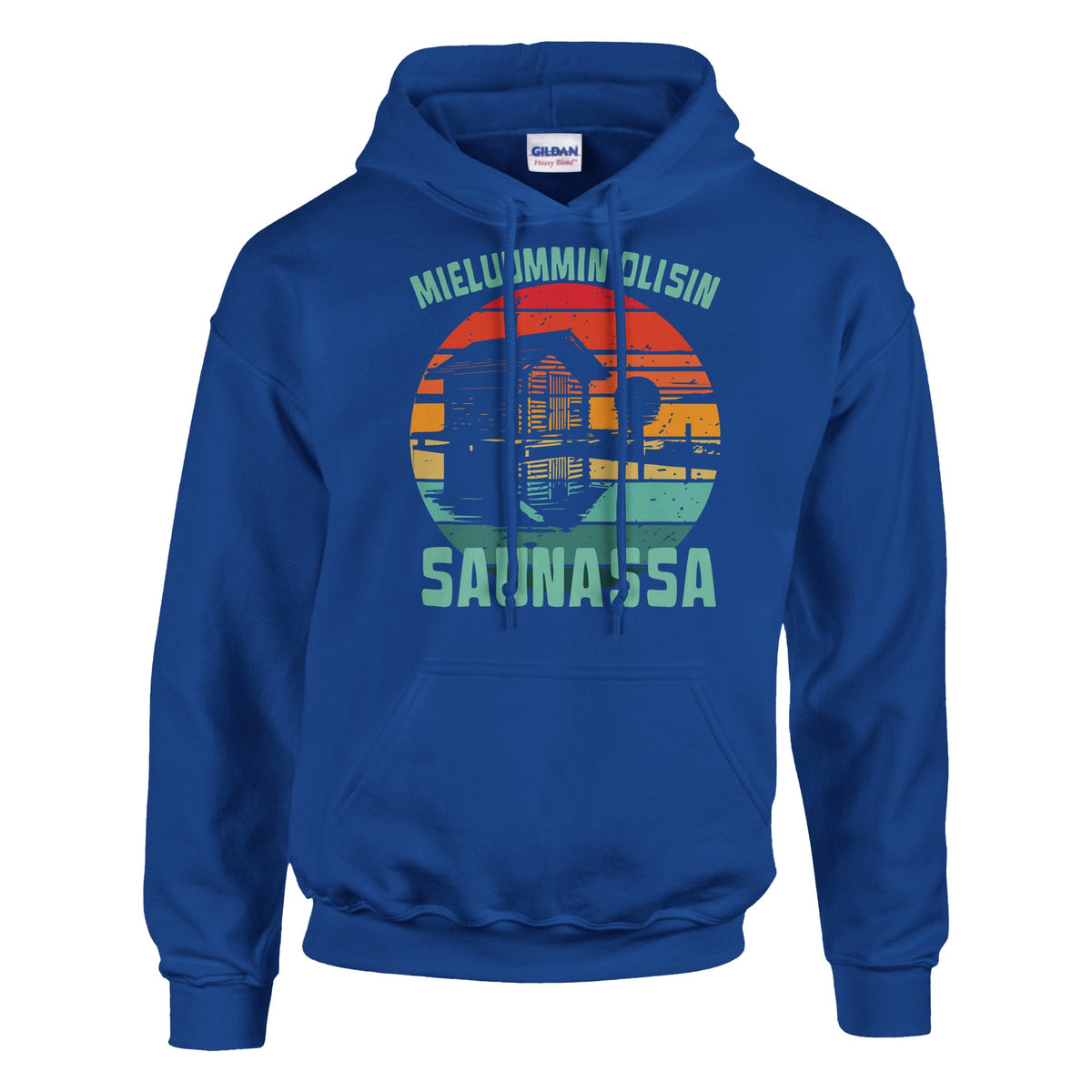 Mieluummin Olisin Saunassa v.2 - Huppari – tuotekuva
