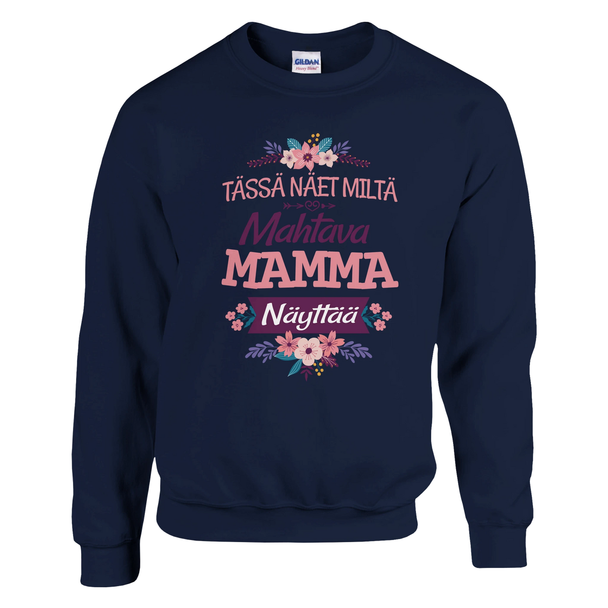 Mahtava Mamma - Collegepaita – tuotekuva