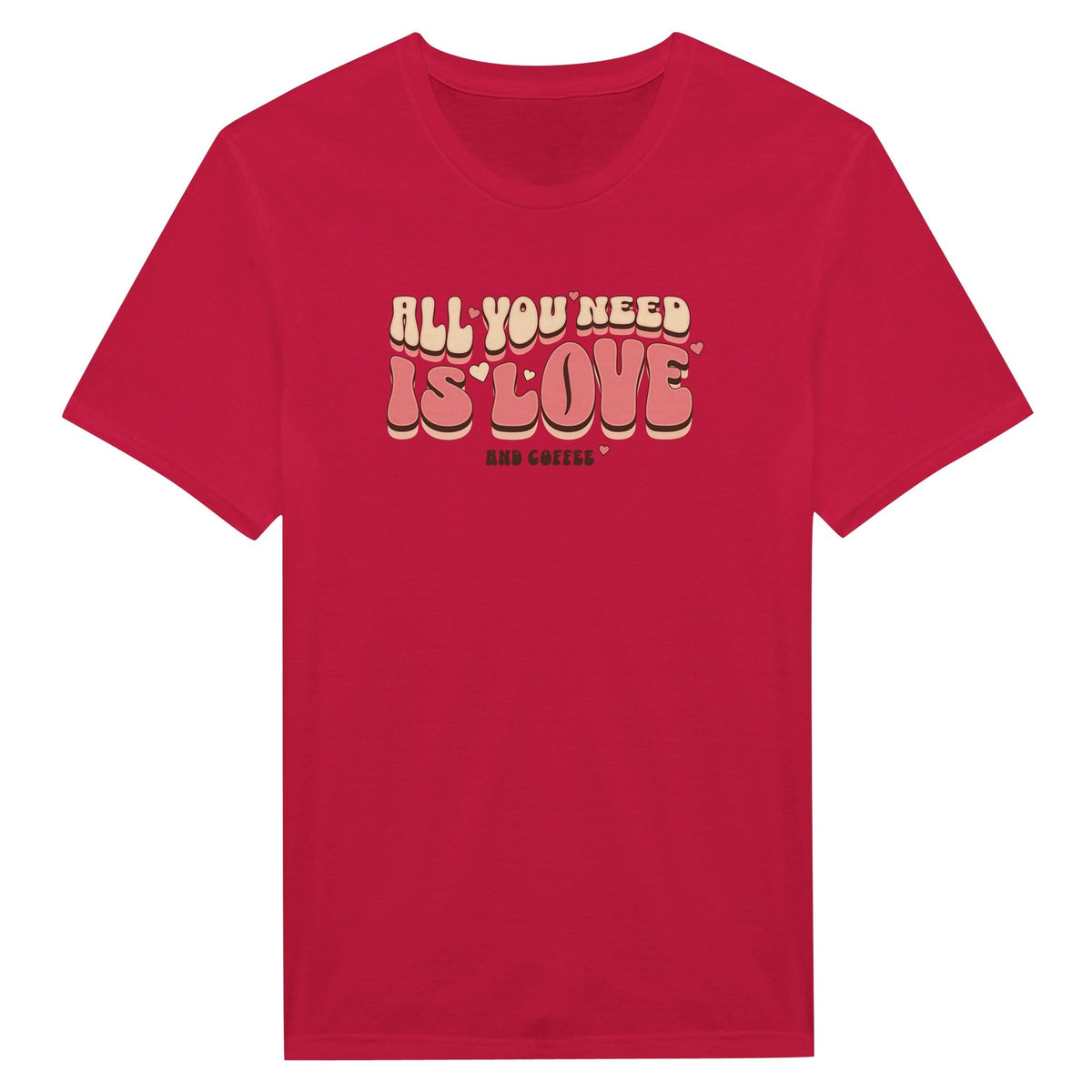 All You Need Is Love (and coffee - Miesten T - paita - Mun Paita