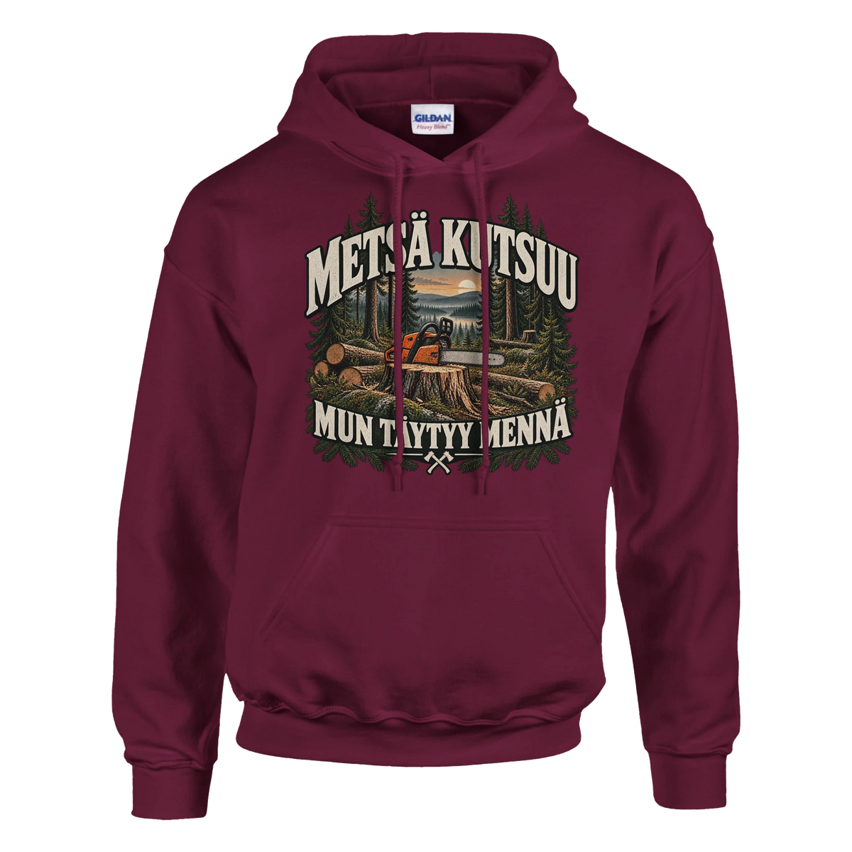 Metsä kutsuu Sahuria - Huppari – tuotekuva