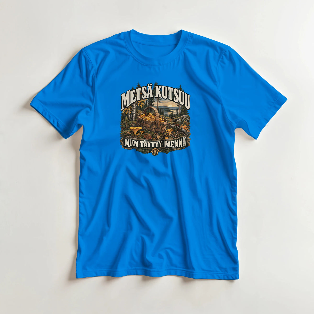 Metsä Kutsuu - Syksy ja Sienet - 3XL - 5XL T-paita – tuotekuva