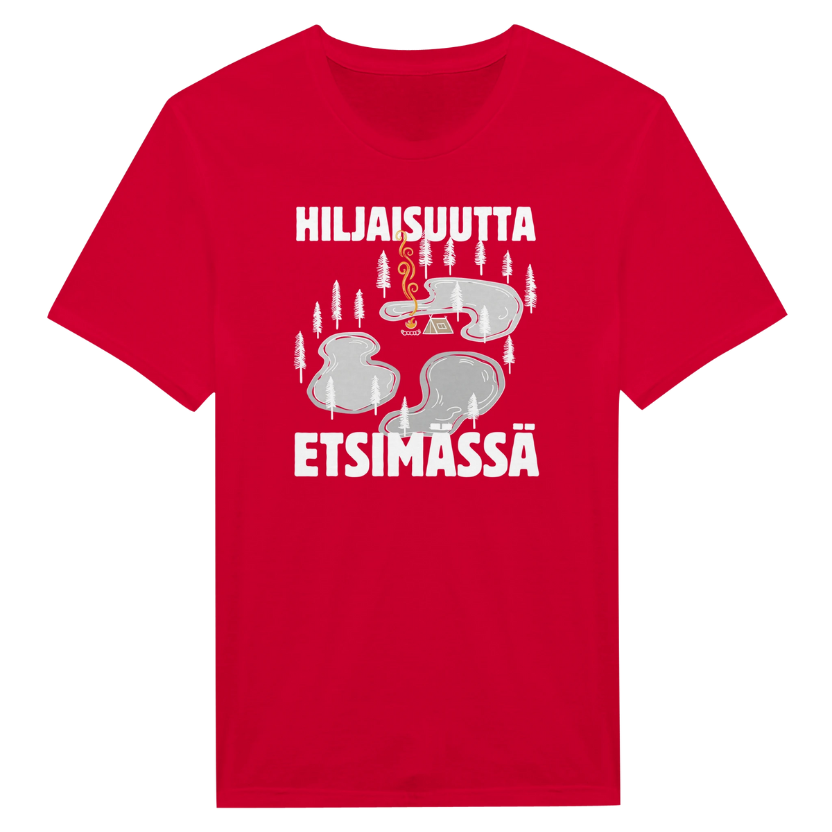Hiljaisuutta etsimässä - Miesten T-paita – tuotekuva