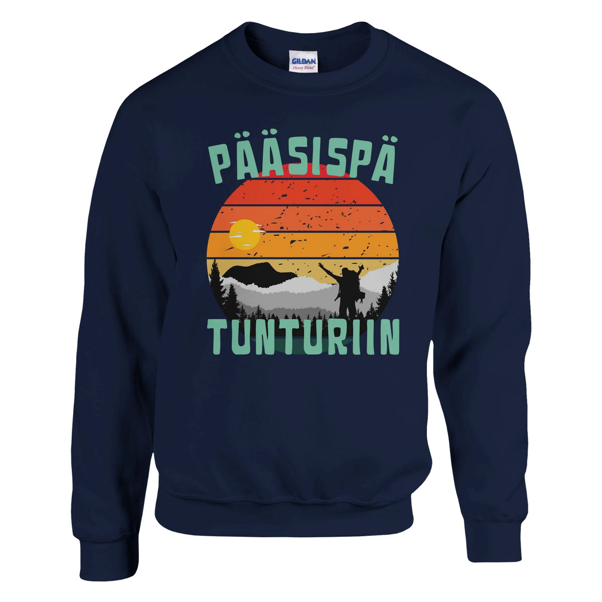Pääsispä Tunturiin - Collegepaita – tuotekuva