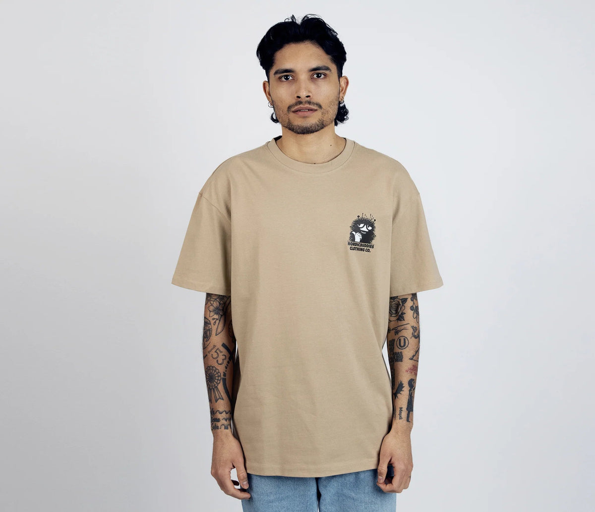 Haisuli suunnittelee T - paita Unisex - Beige - Mun Paita