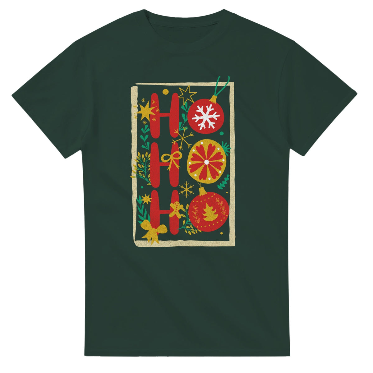 HO HO HO - Jouluinen T - paita - 3XL - 5XL - Mun Paita
