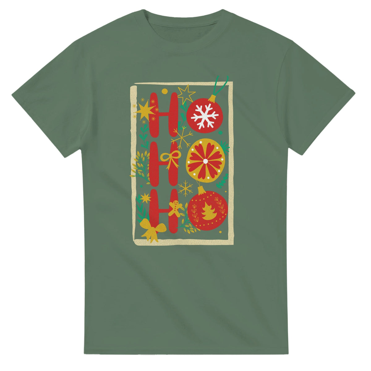 HO HO HO - Jouluinen T - paita - 3XL - 5XL - Mun Paita