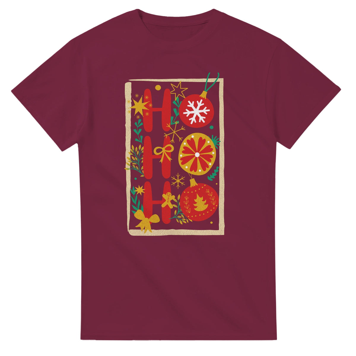 HO HO HO - Jouluinen T - paita - 3XL - 5XL - Mun Paita