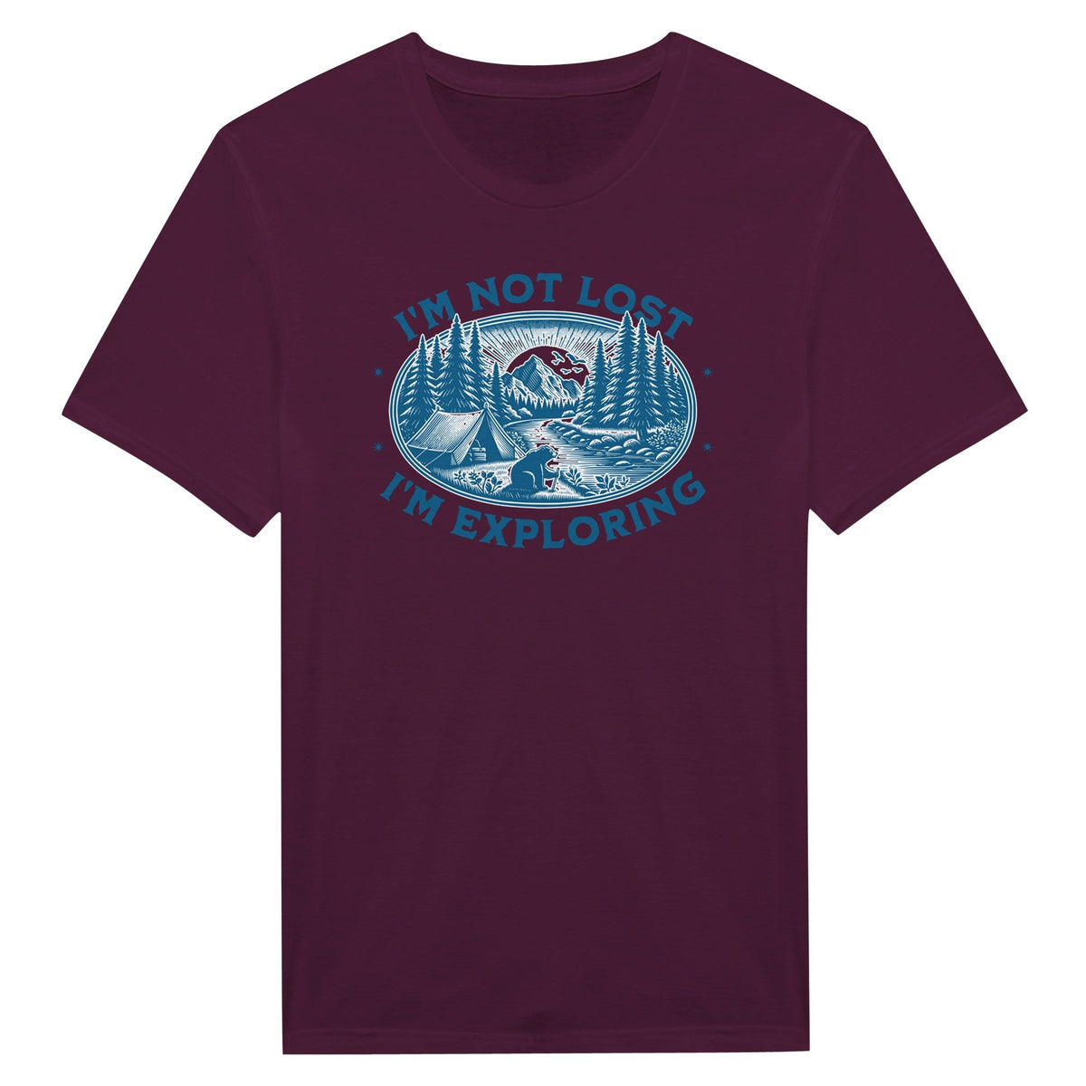 I'm Not Lost, I'm Exploring - Miesten T - paita - Mun Paita