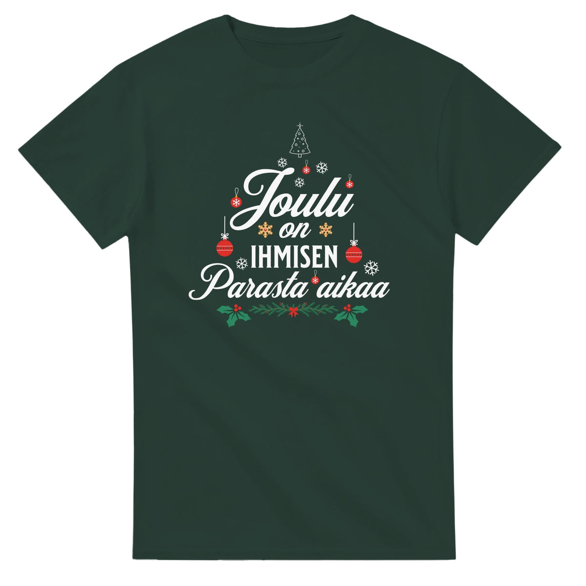 Joulu On Ihmisen Parasta Aikaa - 3XL - 5XL T - paita - Mun Paita