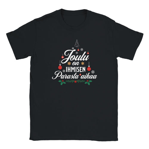 Joulu On Ihmisen Parasta Aikaa - Miesten T - paita - Mun Paita