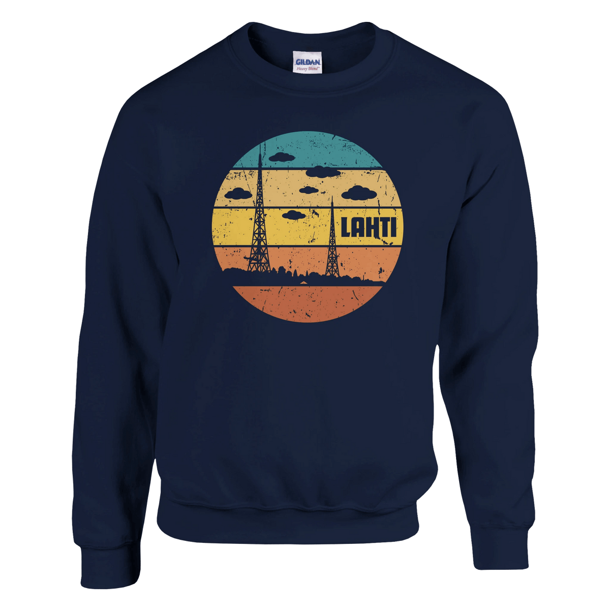 Lahti - Radiomastot - Collegepaita - Mun Paita