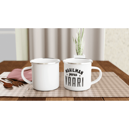 Maailman Paras Vaari - Emalimuki 3,5dl - Mun Paita