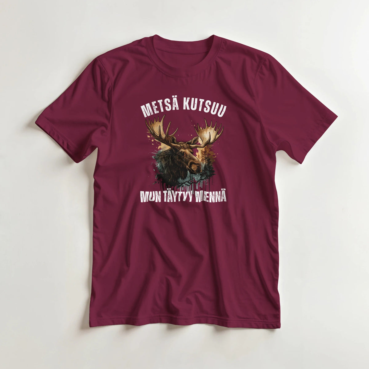 Metsä Kutsuu, Mun Täytyy Mennä - Hirvi - 3XL - 5XL T - paita - Mun Paita