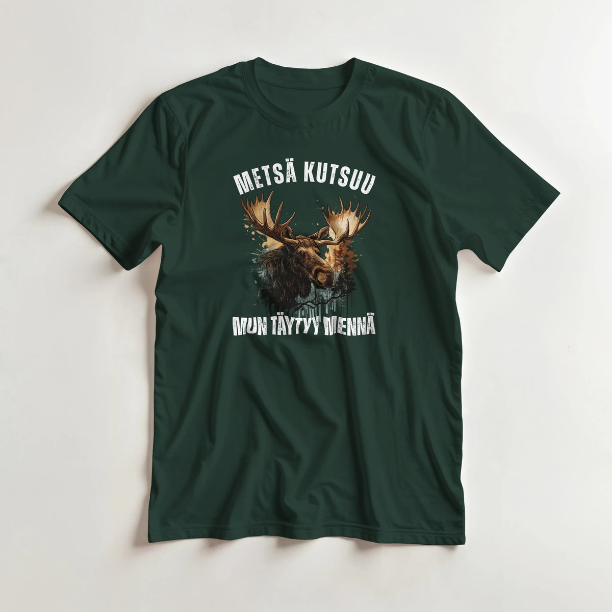 Metsä Kutsuu, Mun Täytyy Mennä - Hirvi - 3XL - 5XL T - paita - Mun Paita