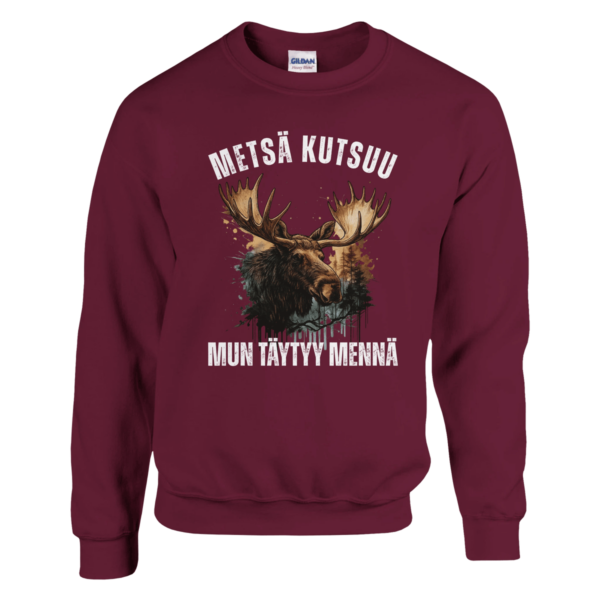 Metsä Kutsuu, Mun Täytyy Mennä - Hirvi - Collegepaita - Mun Paita