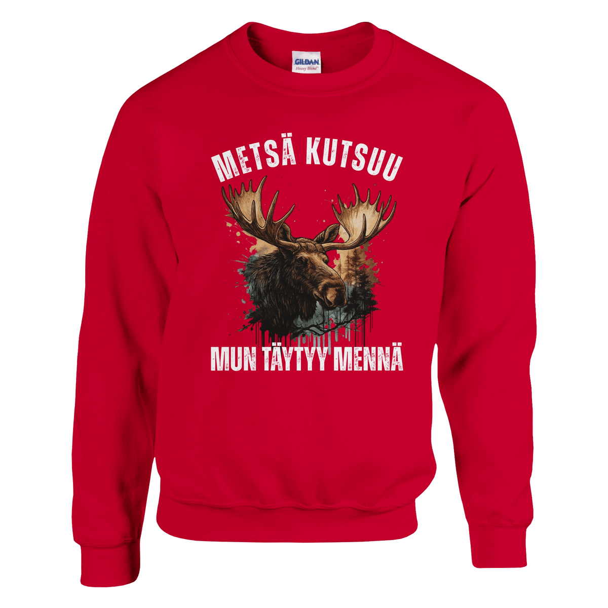 Metsä Kutsuu, Mun Täytyy Mennä - Hirvi - Collegepaita - Mun Paita