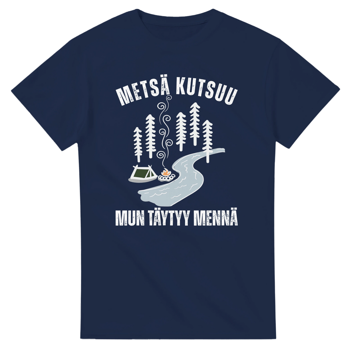 Metsä Kutsuu, Mun Täytyy Mennä - Joki - 3XL - 5XL T - paita - Mun Paita