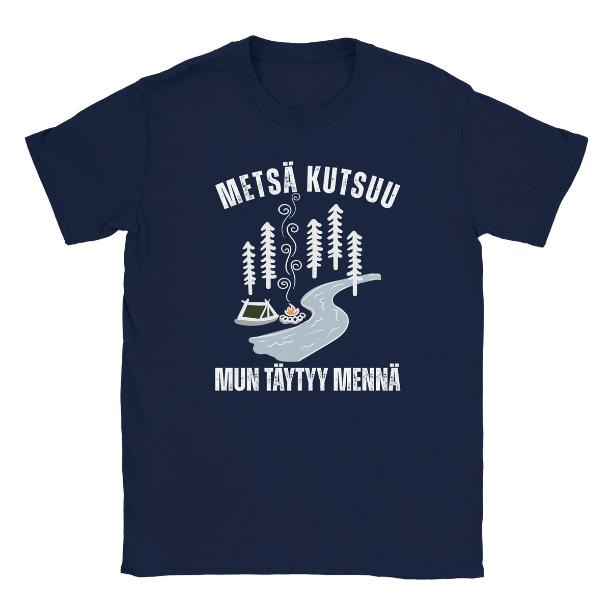 Metsä Kutsuu, Mun Täytyy Mennä - Joki - Miesten T - paita - Mun Paita