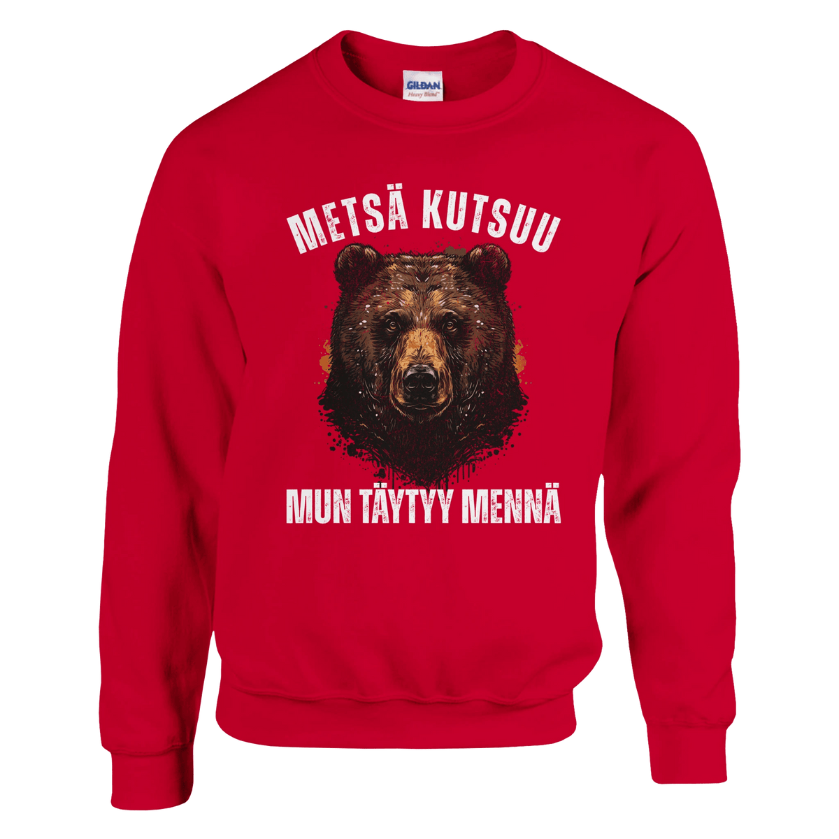 Metsä Kutsuu, Mun Täytyy Mennä - Karhu - Collegepaita - Mun Paita