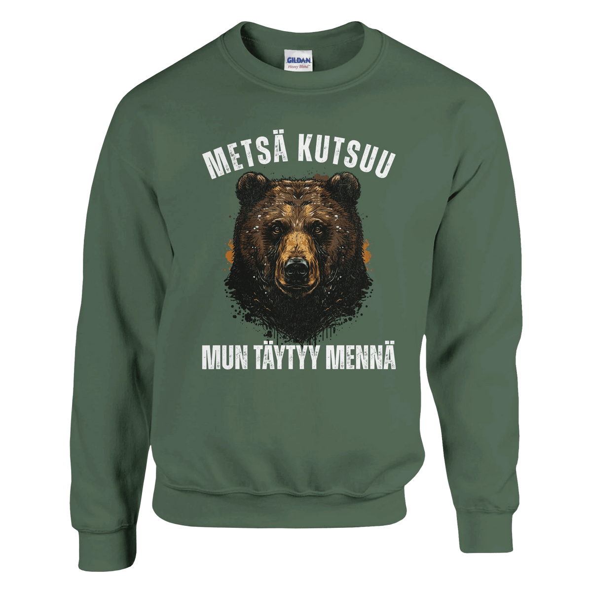 Metsä Kutsuu, Mun Täytyy Mennä - Karhu - Collegepaita - Mun Paita