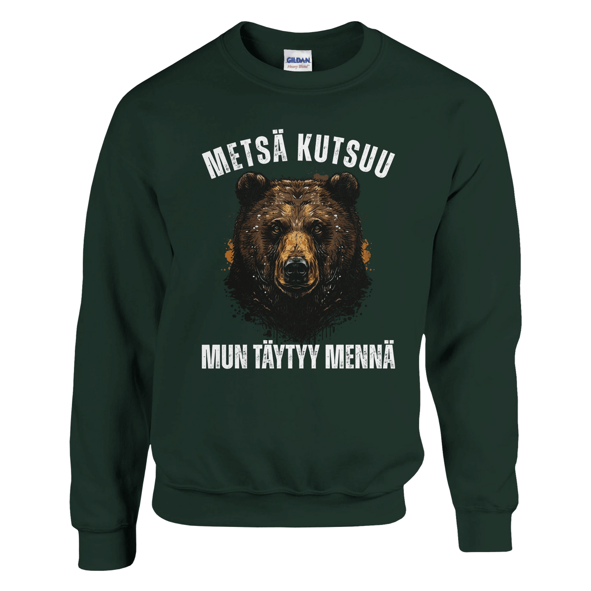 Metsä Kutsuu, Mun Täytyy Mennä - Karhu - Collegepaita - Mun Paita