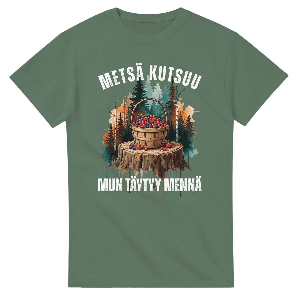 Metsä Kutsuu, Mun Täytyy Mennä - Marjat - 3XL - 5XL T - paita - Mun Paita
