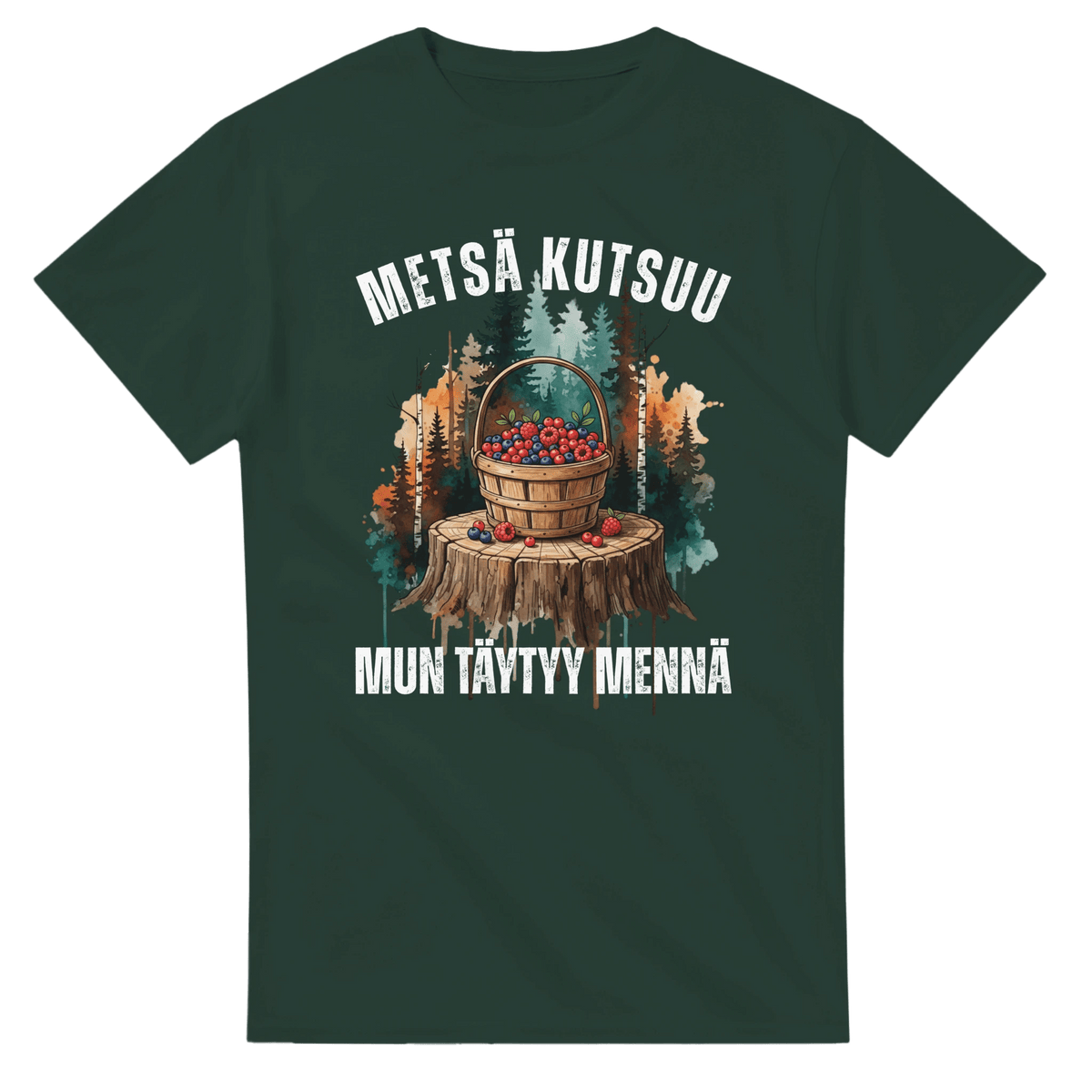 Metsä Kutsuu, Mun Täytyy Mennä - Marjat - 3XL - 5XL T - paita - Mun Paita