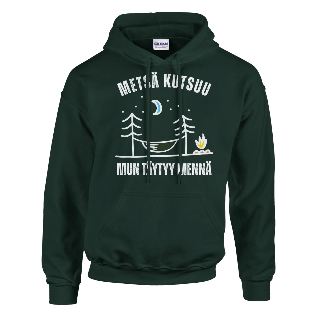Metsä Kutsuu, Mun Täytyy Mennä - Riippumatto - Huppari - Mun Paita