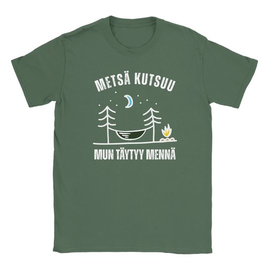 Metsä Kutsuu, Mun Täytyy Mennä - Riippumatto - Miesten T - paita - Mun Paita