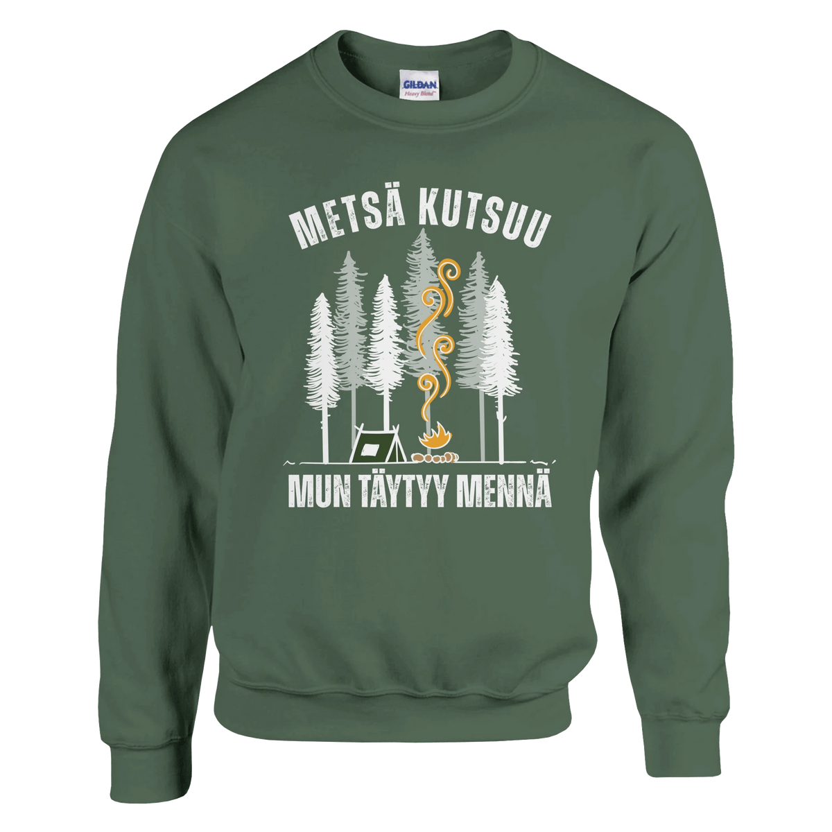 Metsä Kutsuu, Mun Täytyy Mennä - Teltta - Collegepaita - Mun Paita